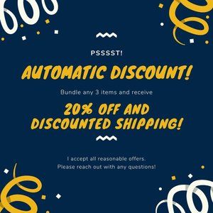 Introverts - no interaction required!  Automatic 20% discount on bundles of 3!